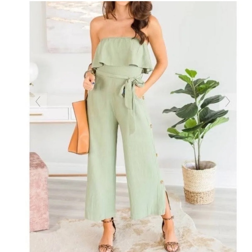 Strapless jumpsuit